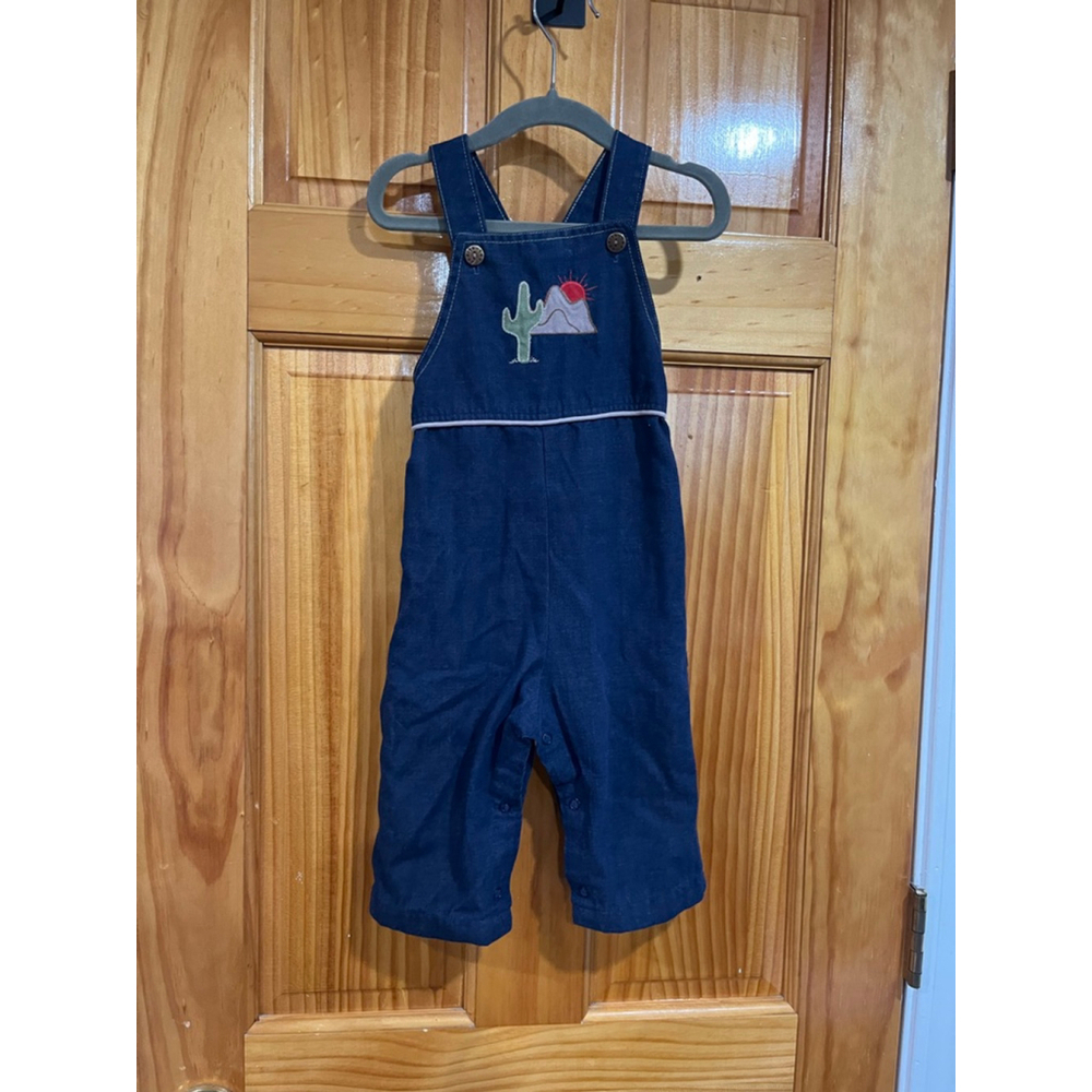 Vintage Healthtex Babies Embroidered Cactus Sedona Overall Size 24 Months